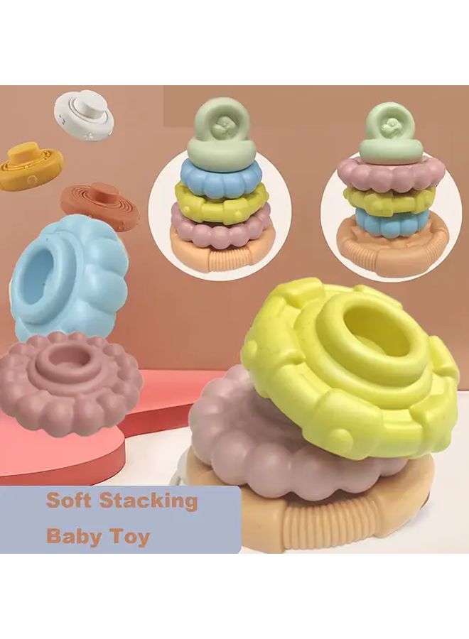 Model 628 52 Soft Stacking Blocks For Babies Early Learning Color Shape Recognition - Image 3